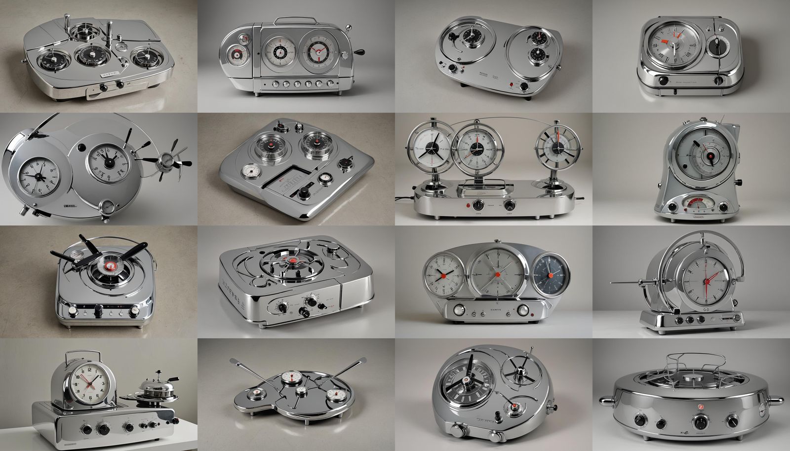 Retro Chrome Toaster Time Machine: Art Deco Marvel