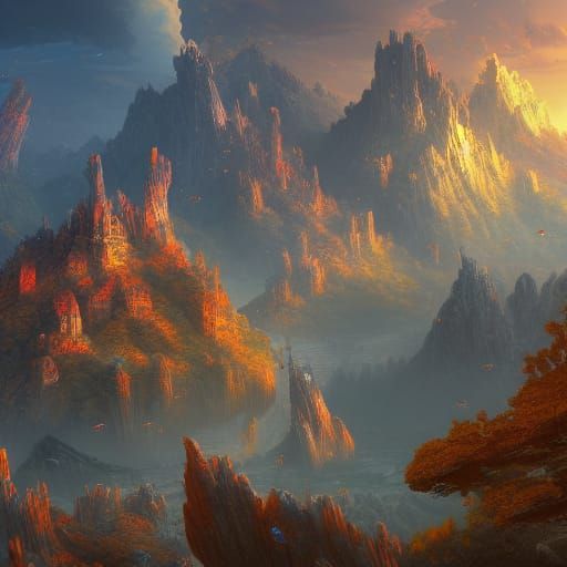 Fantastical Korea in Detailed Matte Painting