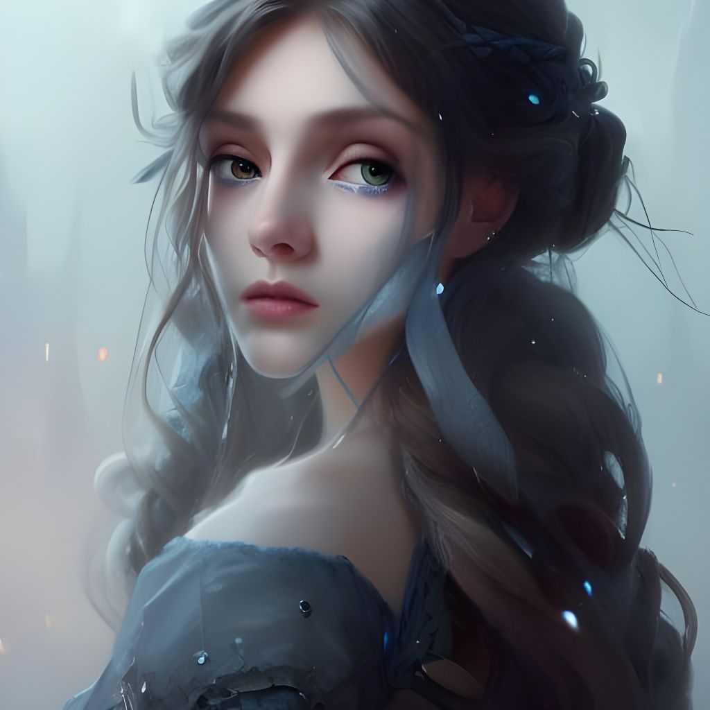 Javanese Pirate Ship at Red Mountain, Detailed Matte Paintin...