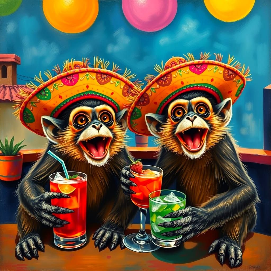 Spider monkeys know how to have fun