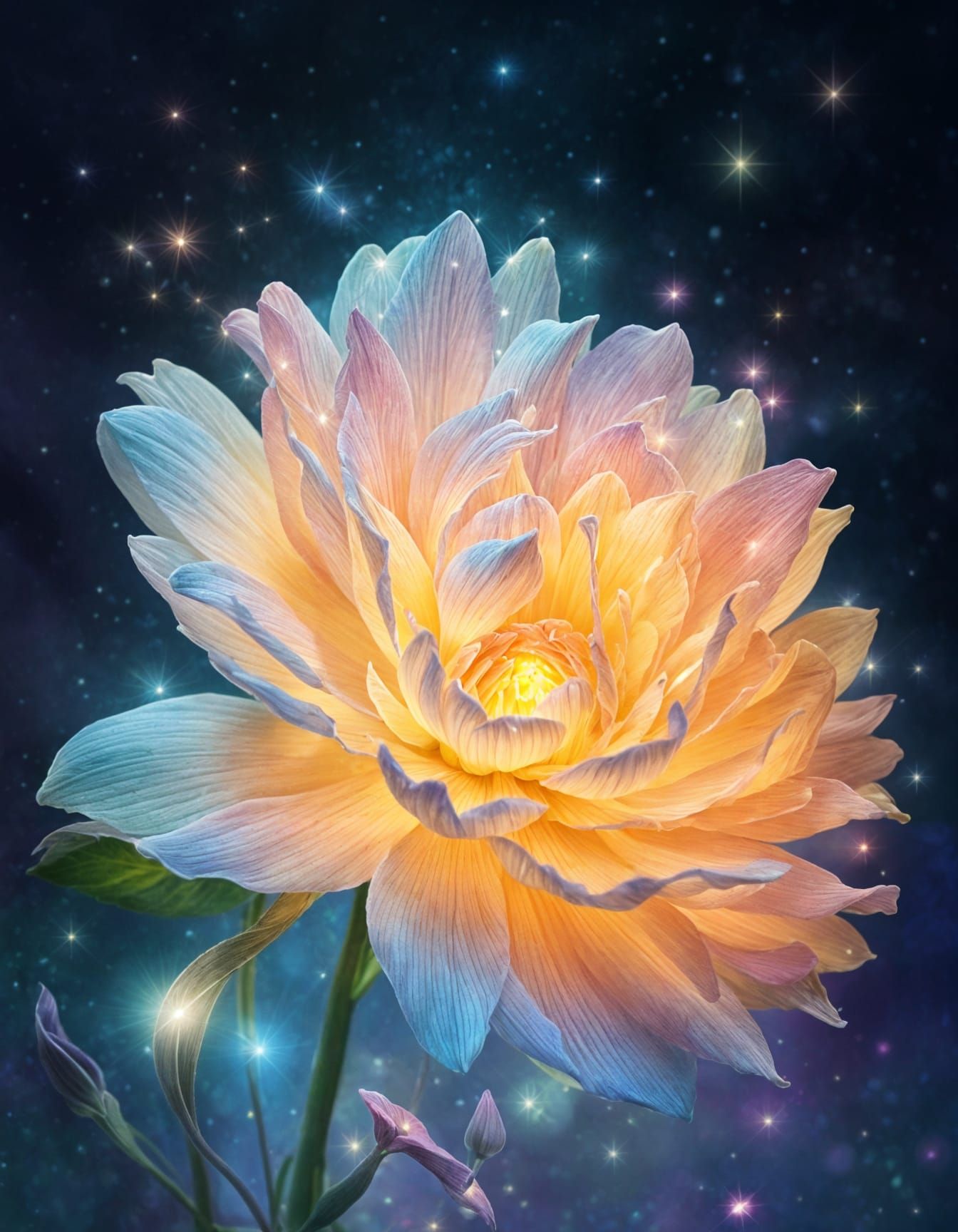 beautiful magical flower