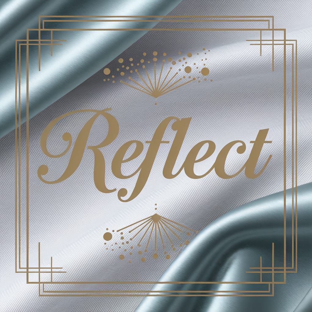 Elegant Gold Foil Letters Reflect Minimalistic Art Deco