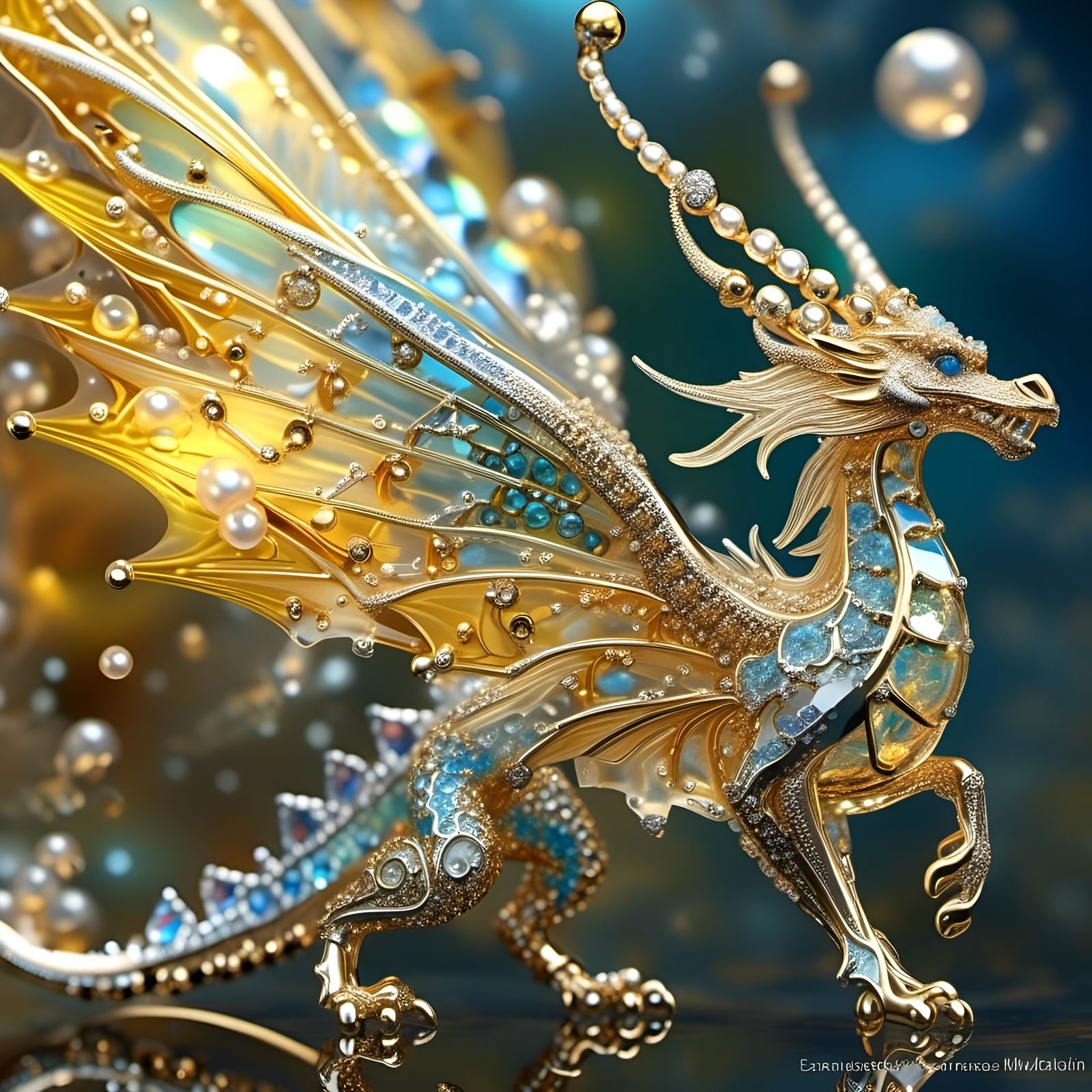 Glass Filament Dragon in Ethereal Flight