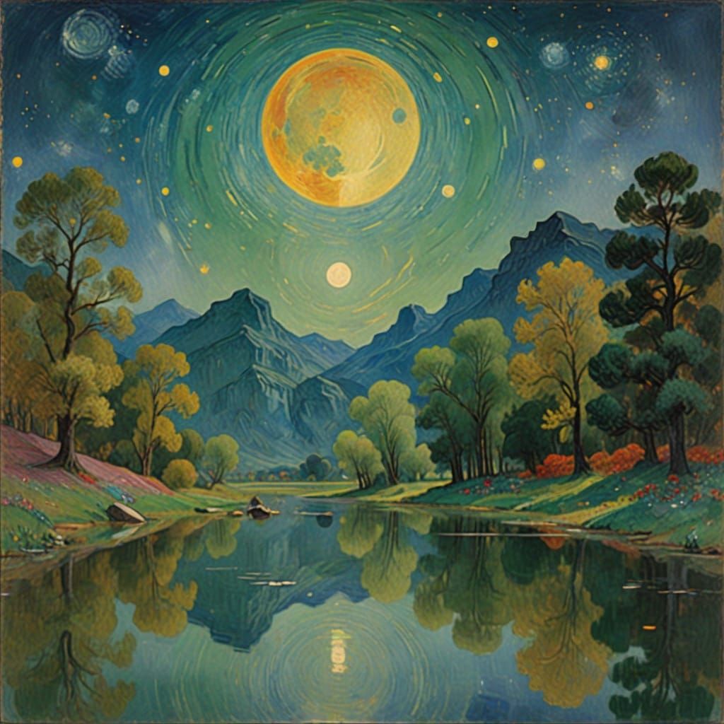 Peaceful Evening Sky Over the Earth