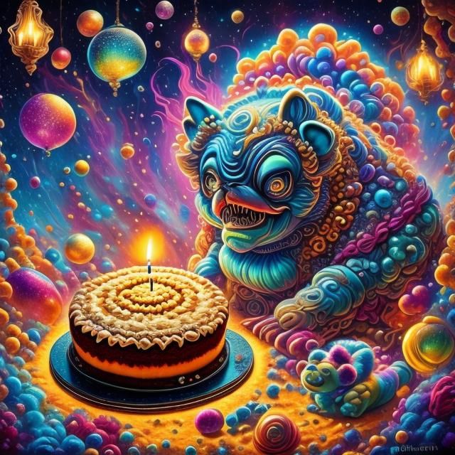 Tardigrade's Tender Moment with Woman, Surreal Scene