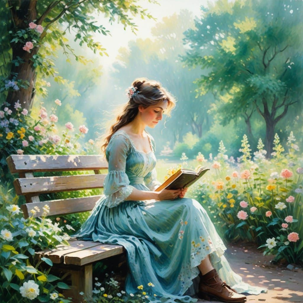 Peaceful Afternoon In The Garden