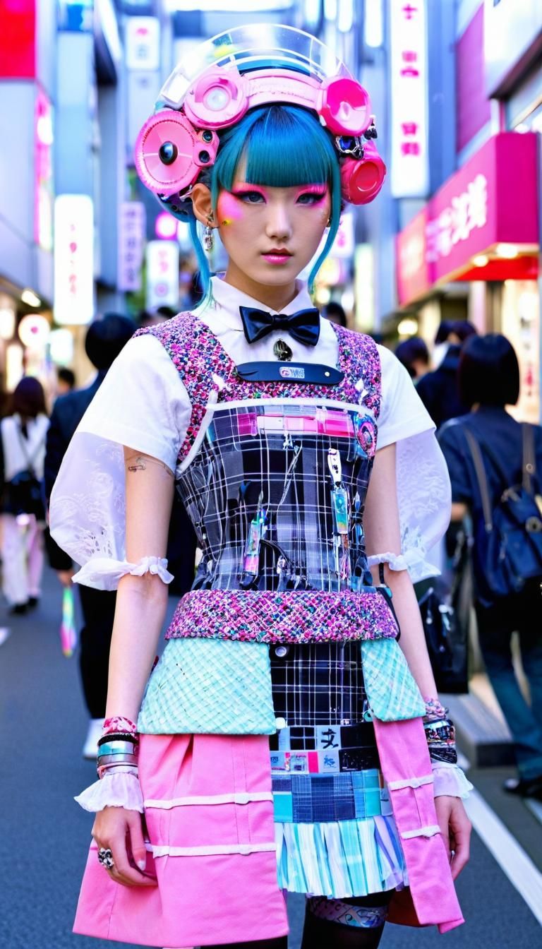 Biometric Fashion Model in Harajuku, Tokyo