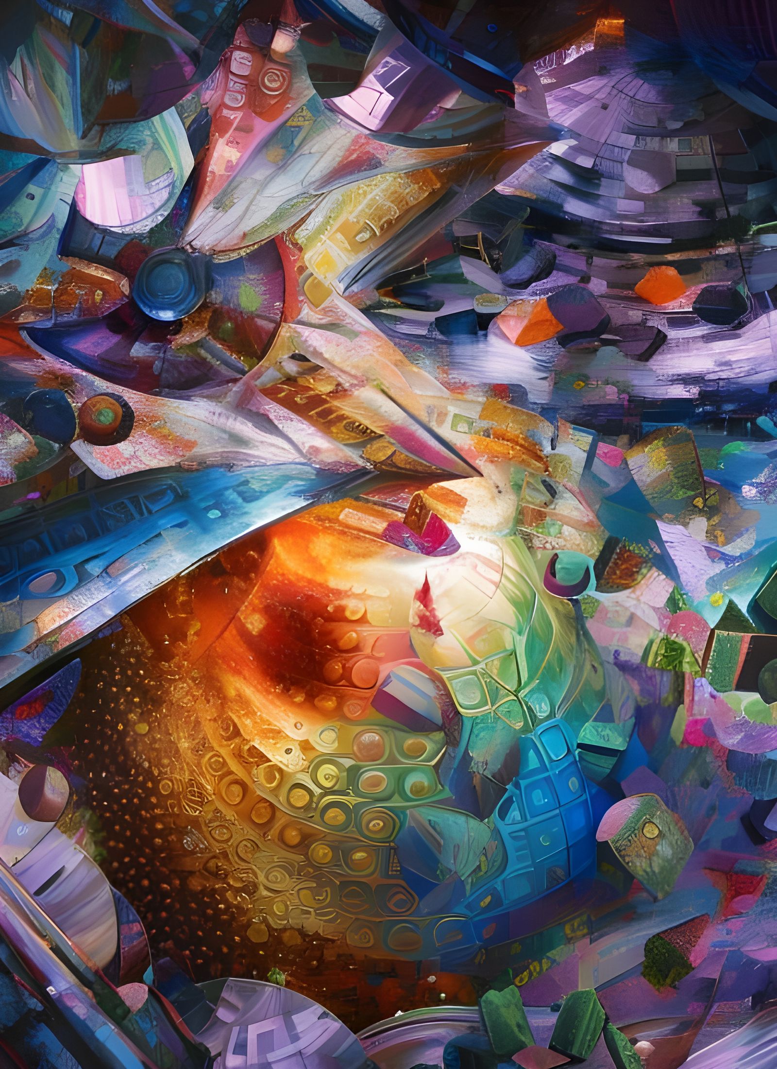 Geometric Abstract: Intricate Polychromatic Mandelbulb