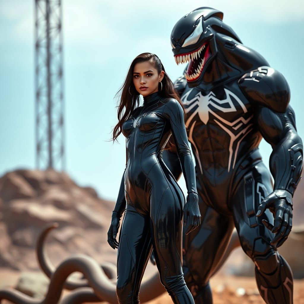 Zendaya and Venom in Striking Contrast