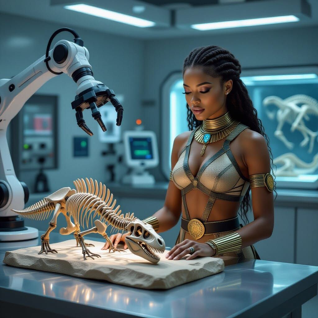 Nyamira Studies Dinosaur Fossil Reconstruction in Wakanda La...