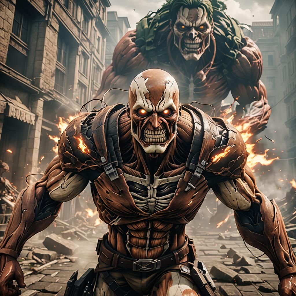 Jerry Titan in Attack on Titan Style