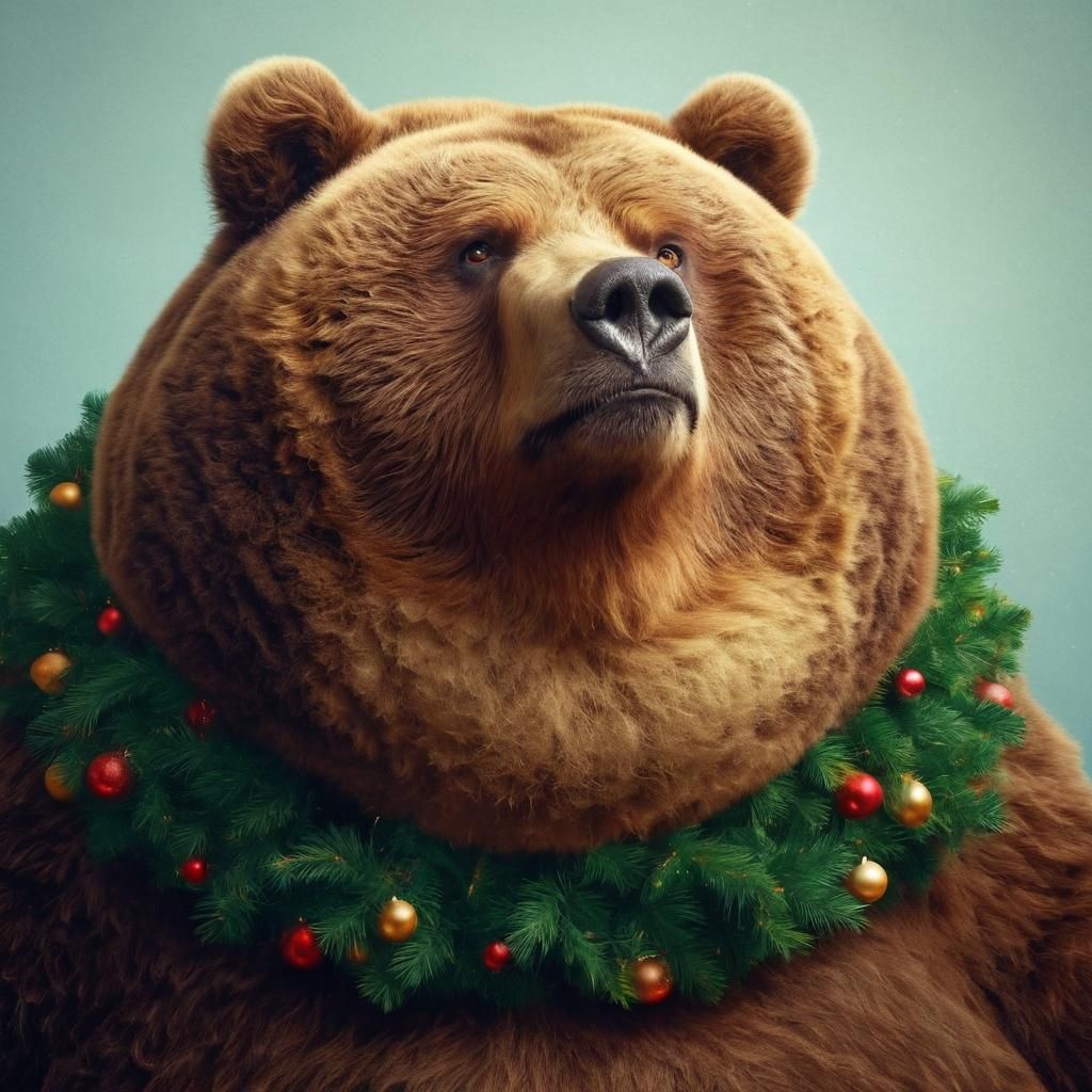 Comical Obese Kodiak Bear Expresses Contempt and Disdain