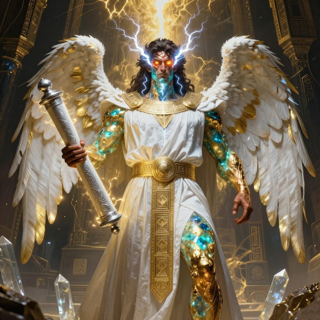 Nanael Malakh Celestial Prince in Ancient Divine Style