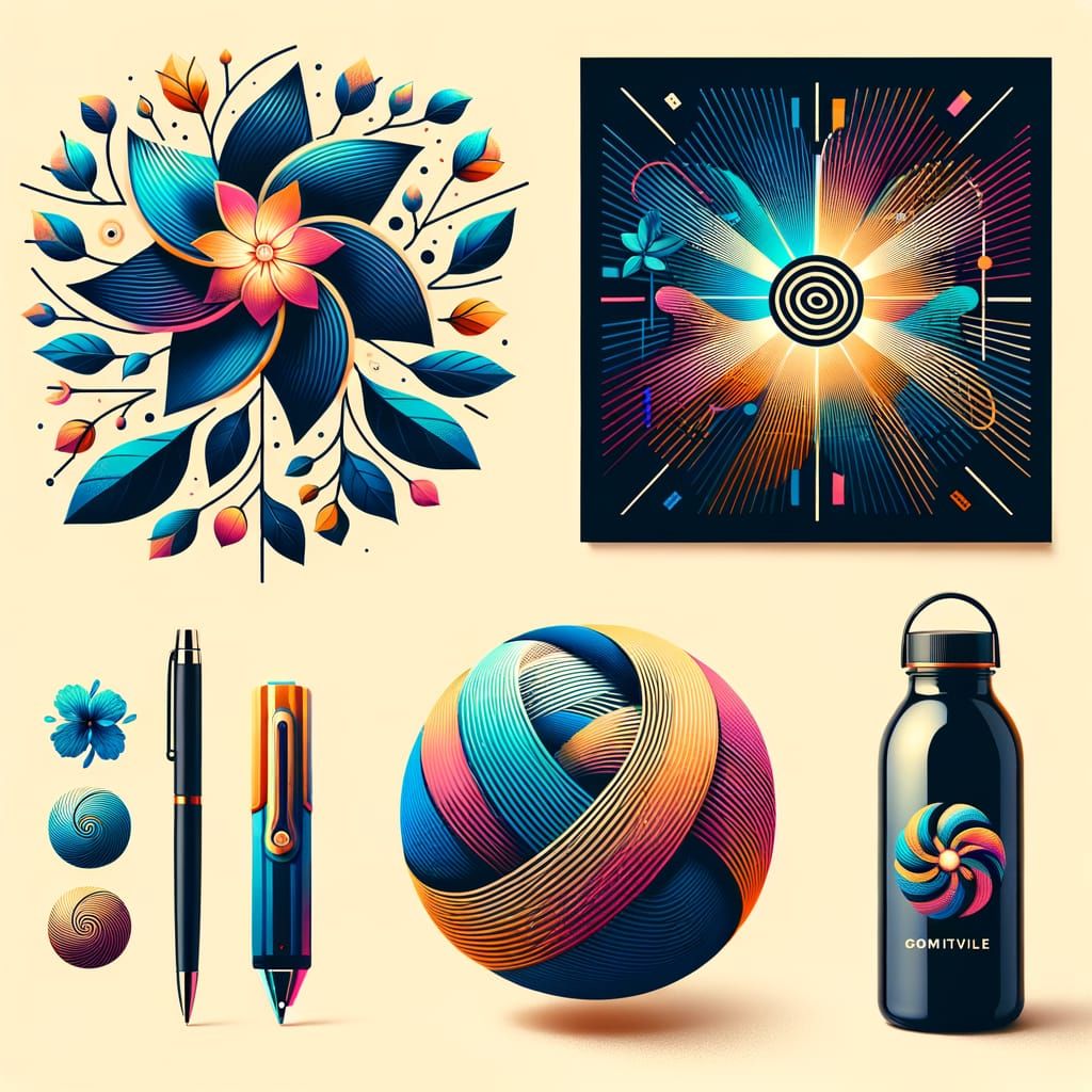 Eco-Friendly Product Mockup, Logo, and Social Graphic