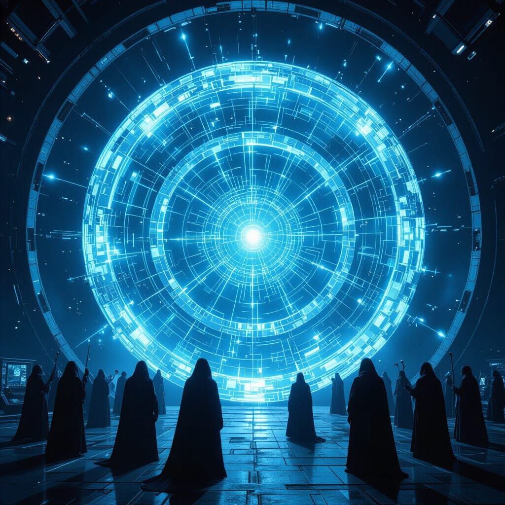 Mechanical Drones Attracted to Luminous Sphere