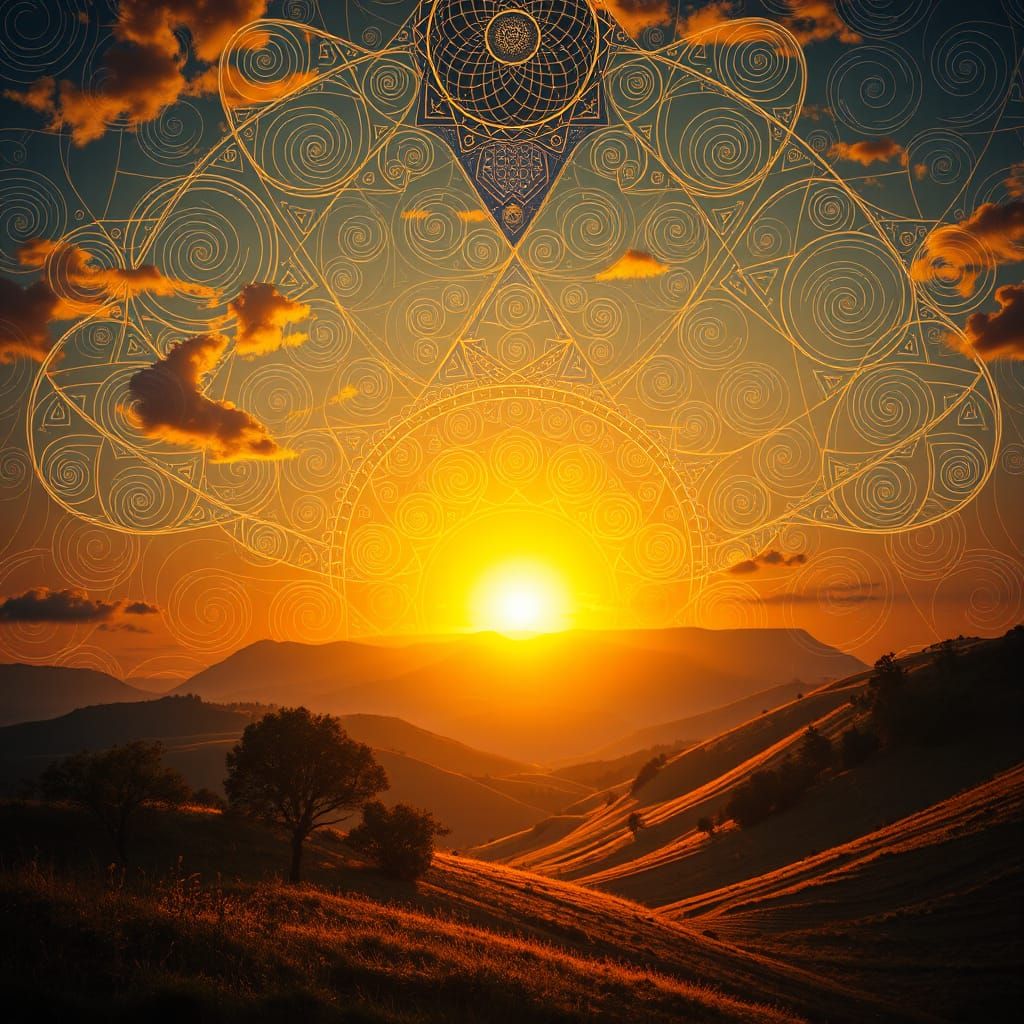 Golden Dawn Illuminates Harmony in Nature's Sacred Geometry