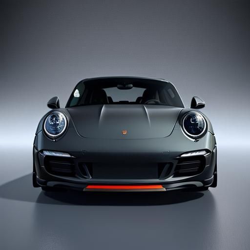 Lego Porsche 911 Model in Detailed 3D Anime Art