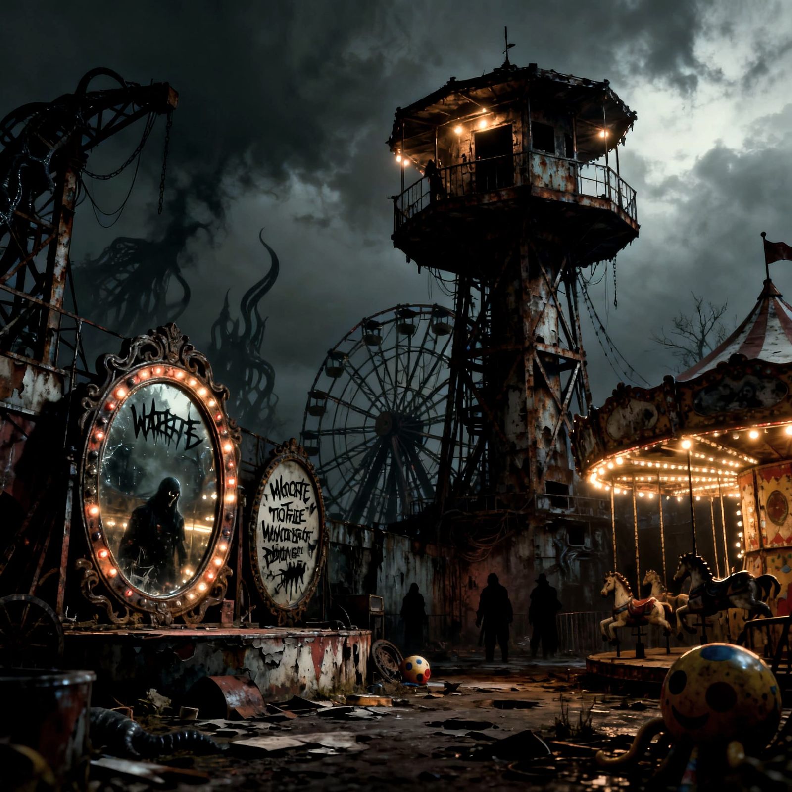 Villain's Secret Base in Abandoned Carnival