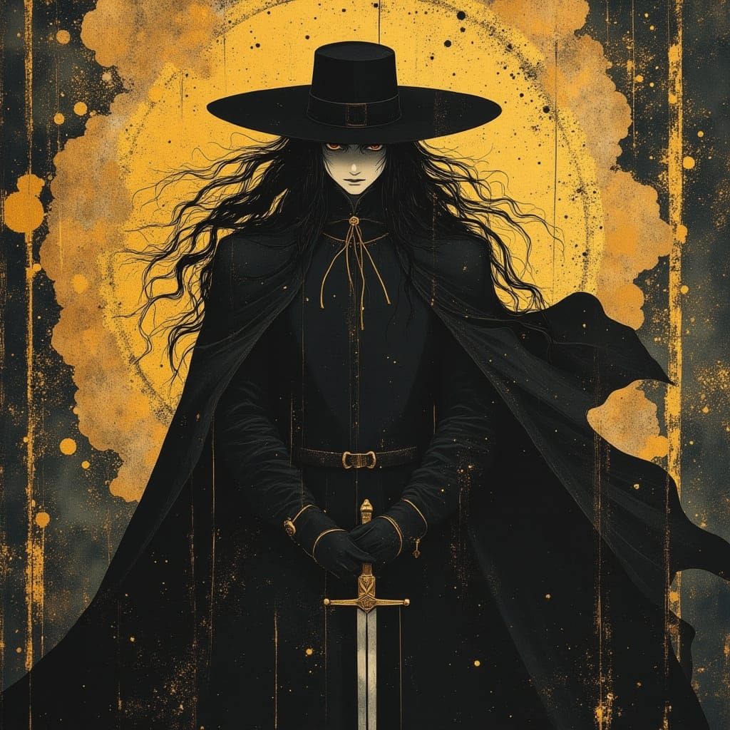 Vampire Hunter D in 80s Anime Style
