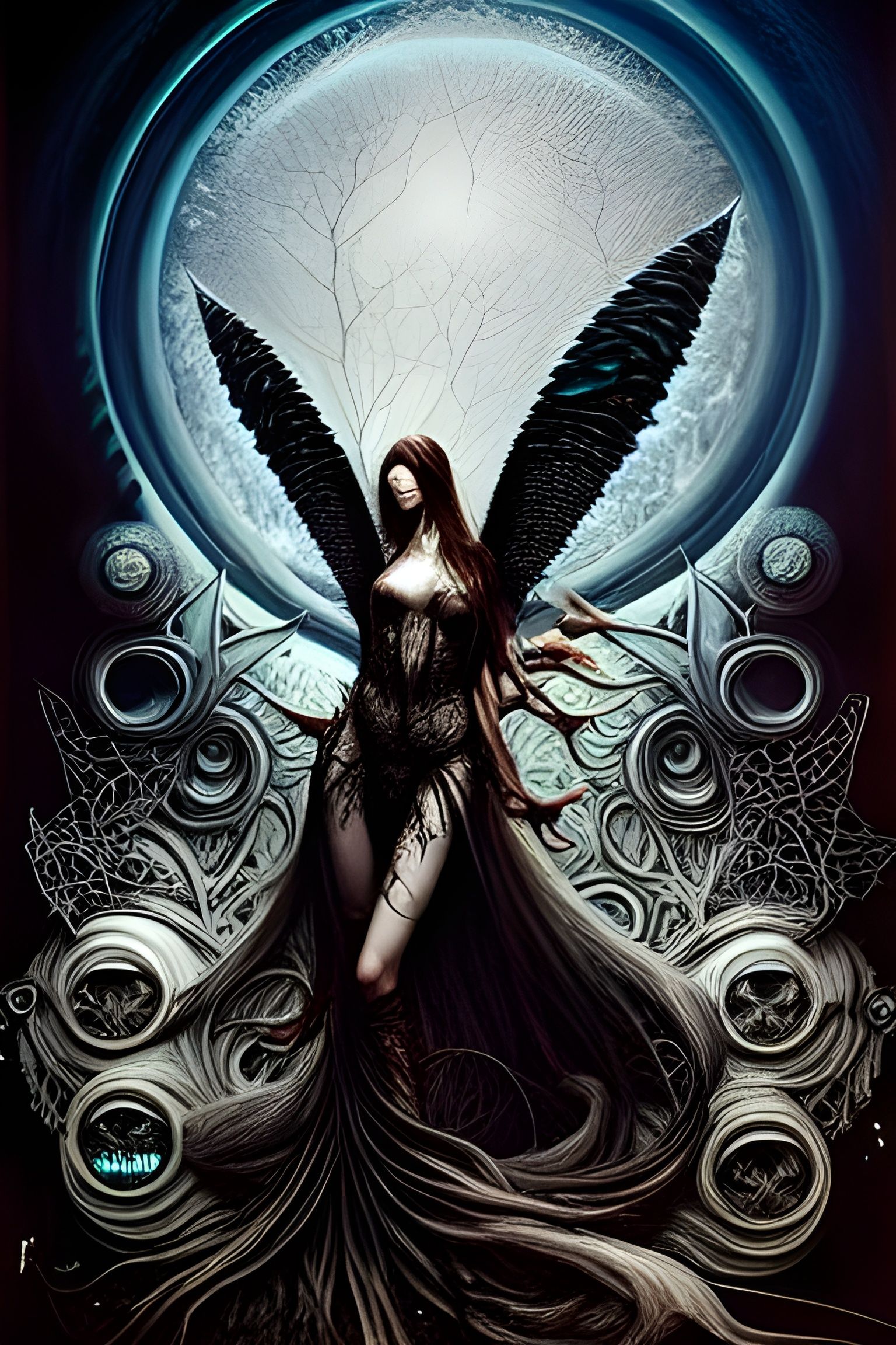 Intricate Druid in Digital Art Style