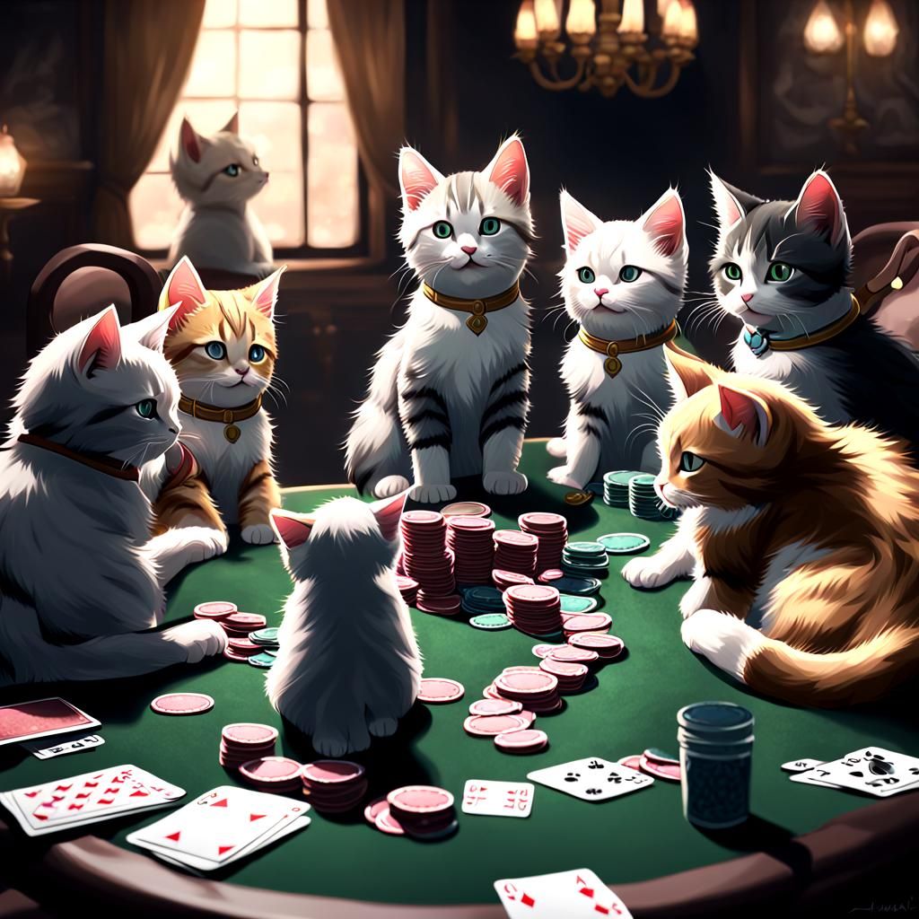 Kittens' Night: A 3D Anime Poker Game