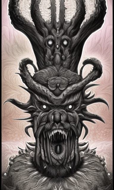 Furry Pineal Gland Monster Concept Art