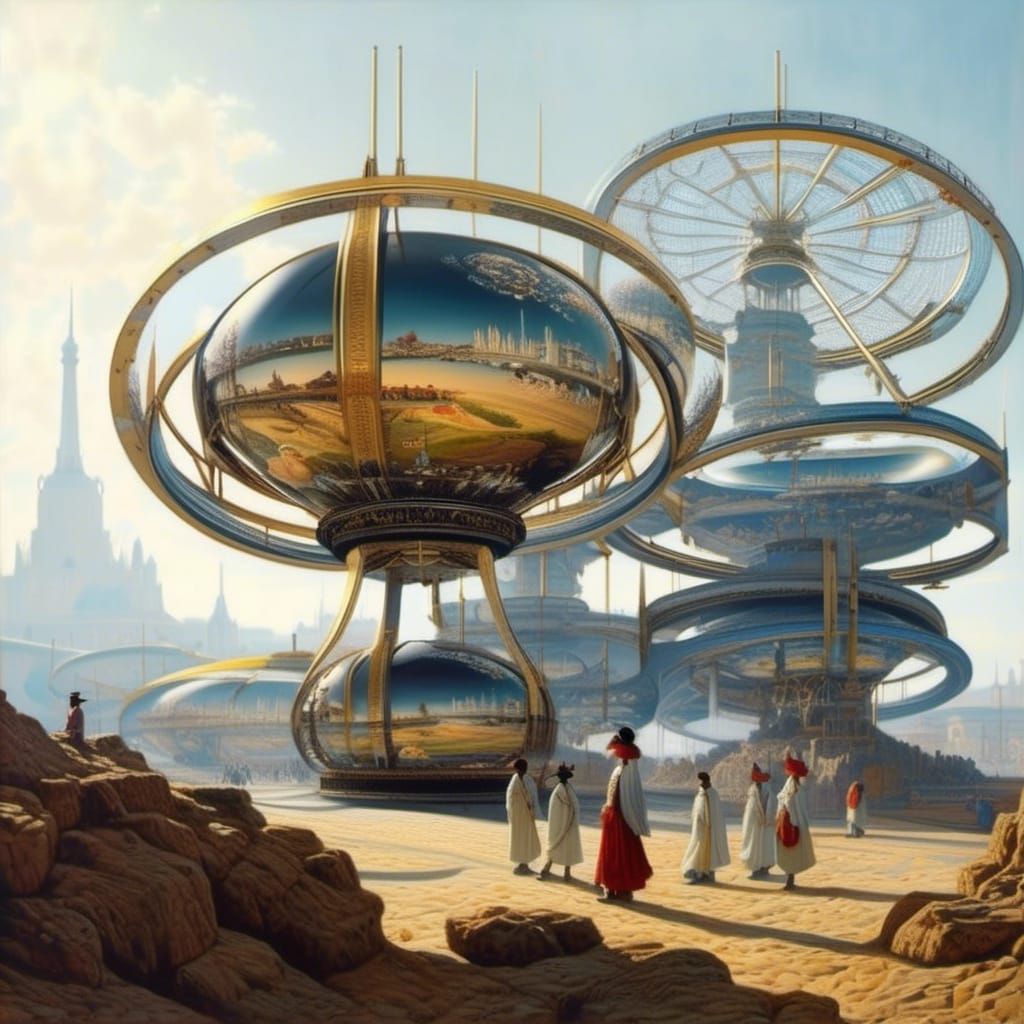 Surreal Abstracted Portraits as Matte Painting