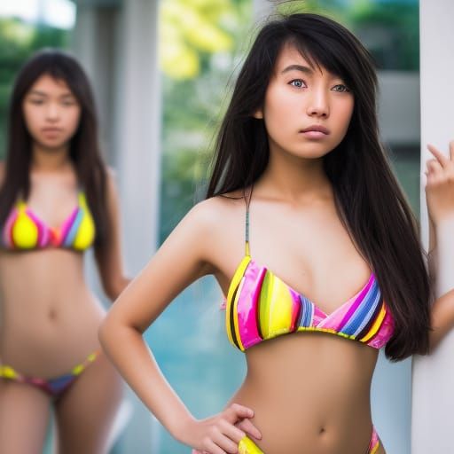 Asian Women in Bikinis: Professional Photography