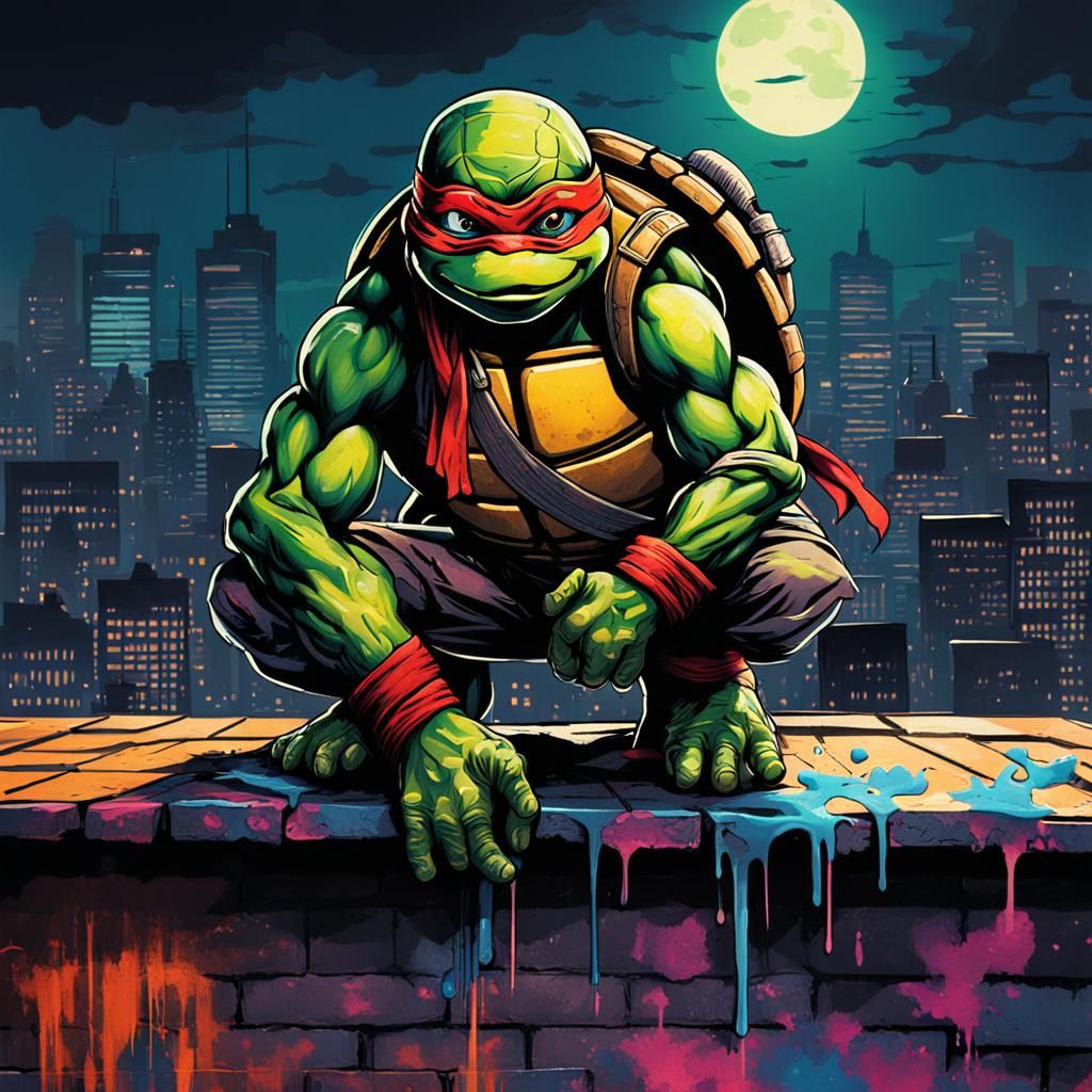Teenage Mutant Ninja Turtle Graffiti Art