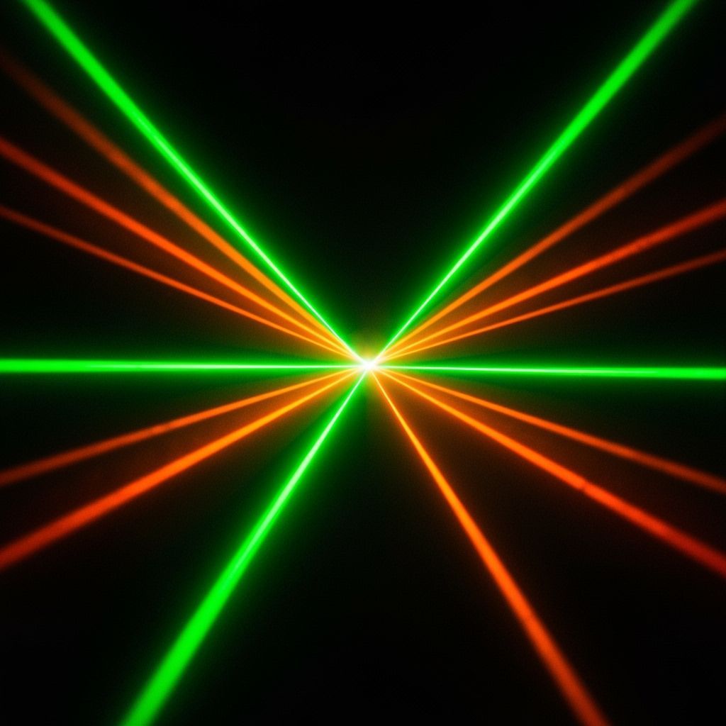 Intersecting Lasers in Sci-Fi Style