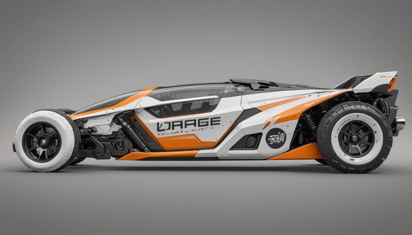 Cyberpunk Bubble-Buggy Vehicle in Photorealistic Detail