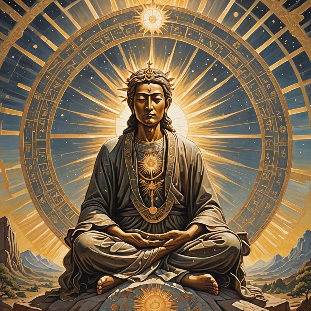 Contemplative Figure Asks Existential Questions at Sunrise