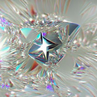 Synthetic Diamond Star in 8K Resolution