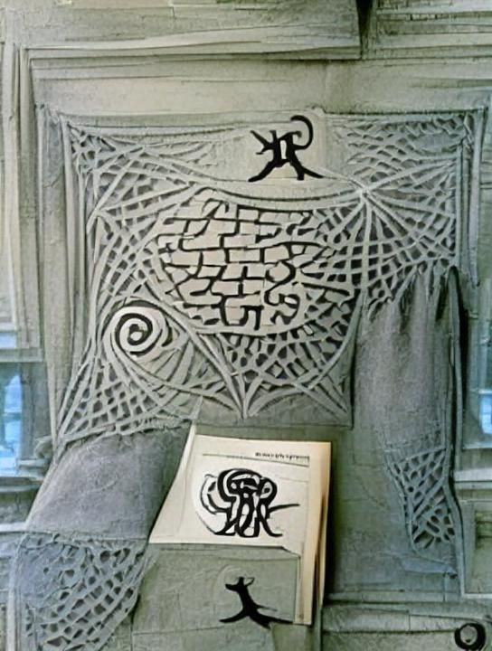 Eerie Symbols and Knotwork in Gorey Style