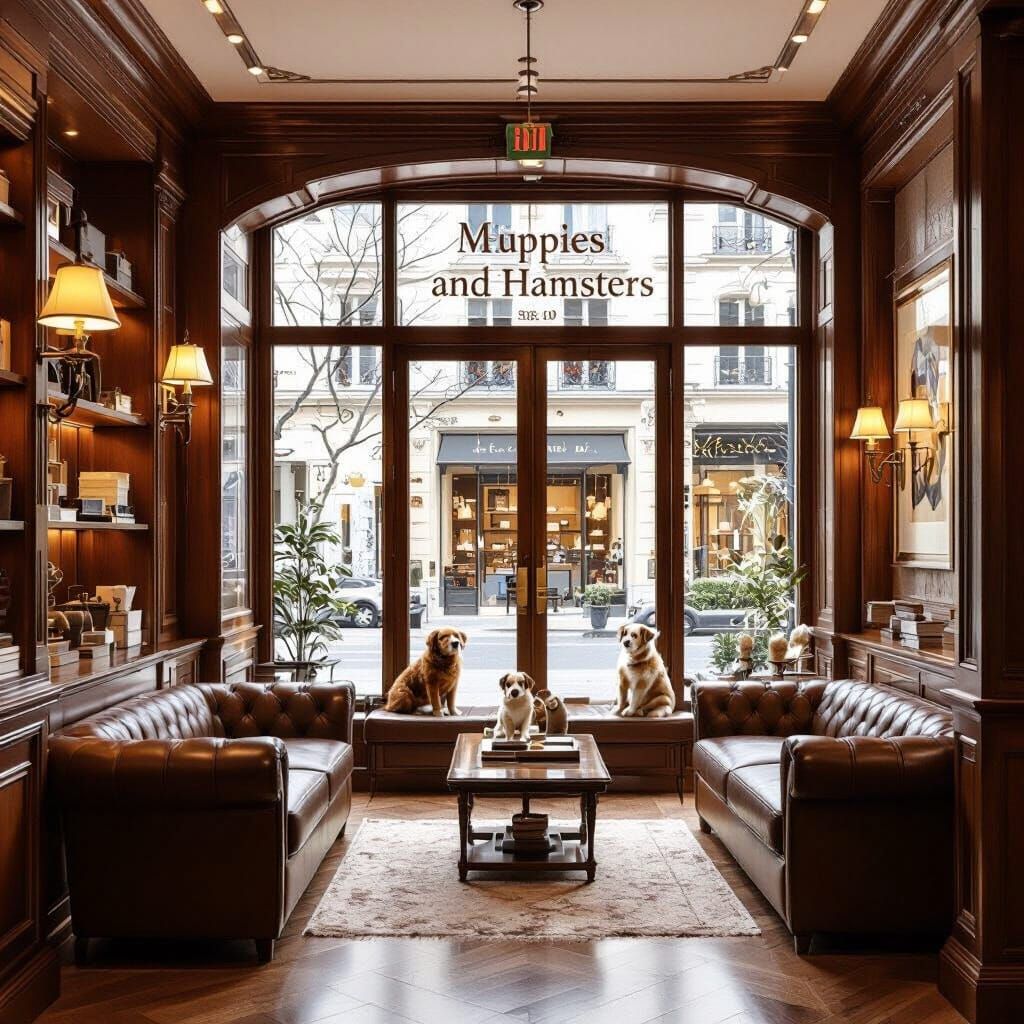 PUPPIES AND HAMSTERS: Luxury Pet Shop Interior Design