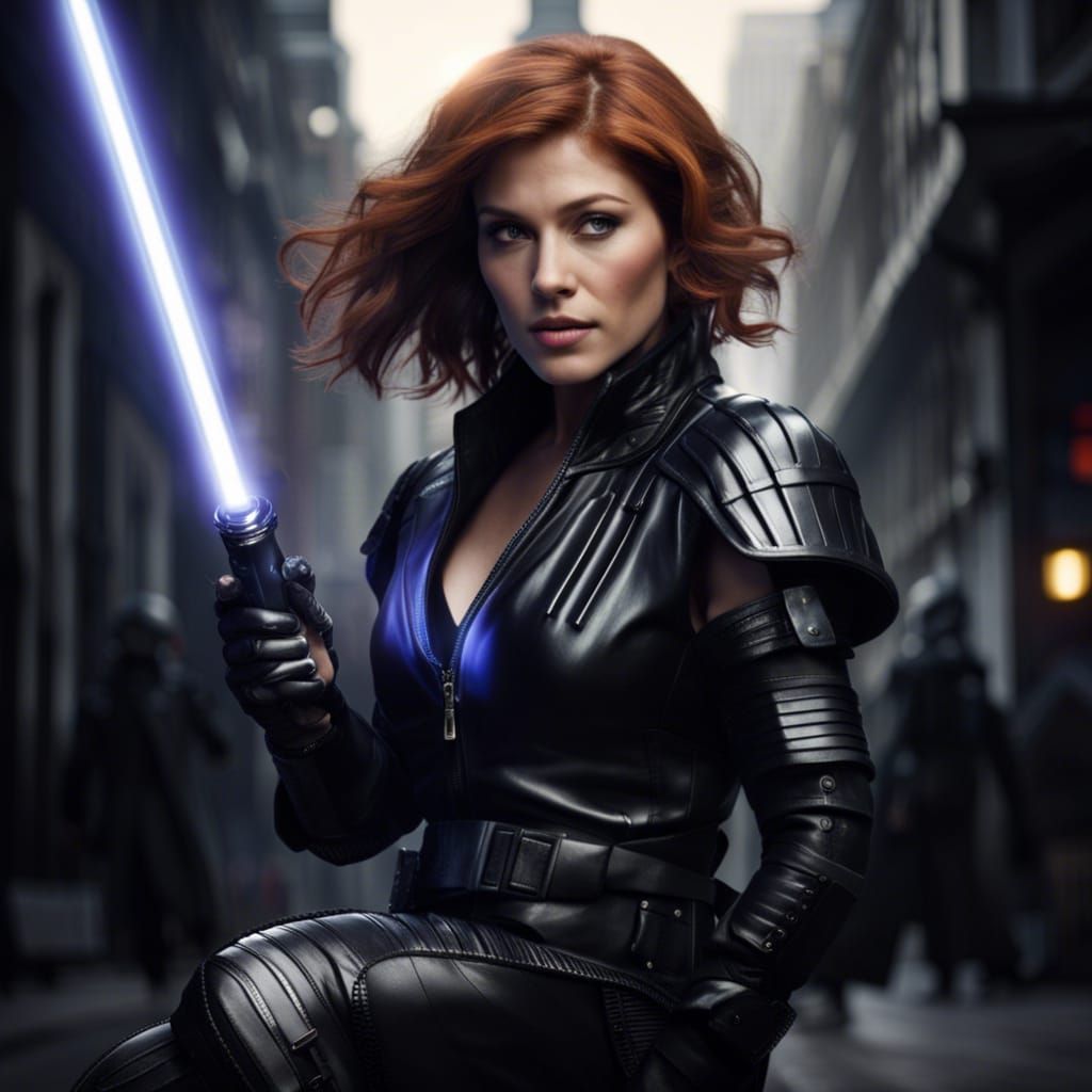 Gemma Arterton as Jedi Knight: Digital Matte Painting
