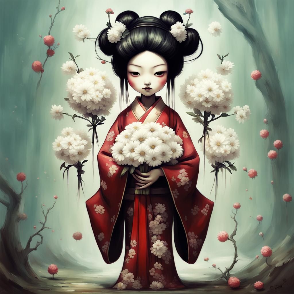 A geisha doll