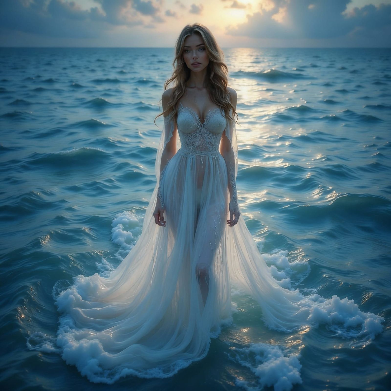 Ethereal Woman in Full Color High Definition