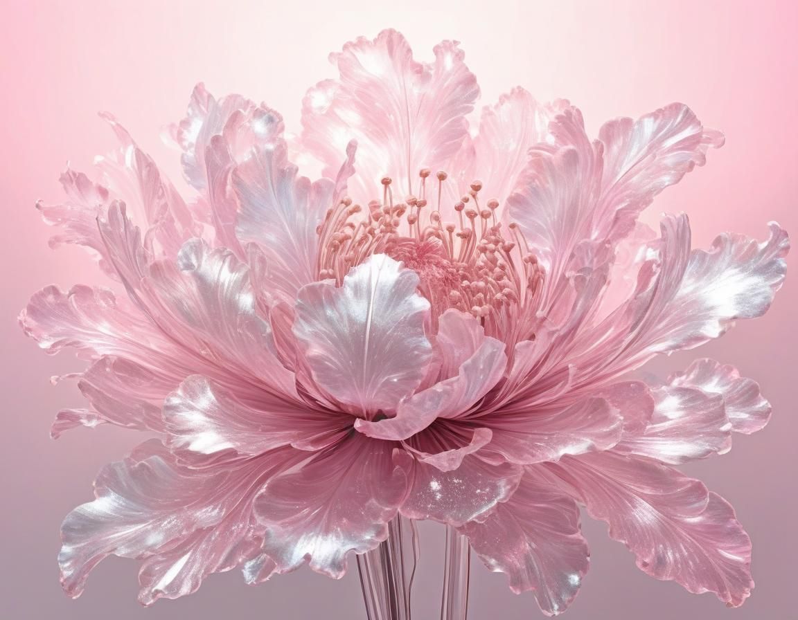 Ethereal Floral Art in Baroque Style