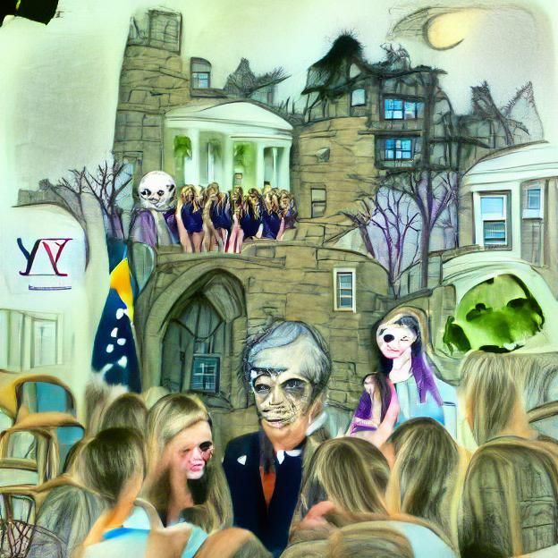 Undead President Visits Yale Sorority: Storybook Illustratio...