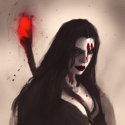 Lily Singh as Sinister Dracula, Digital Art