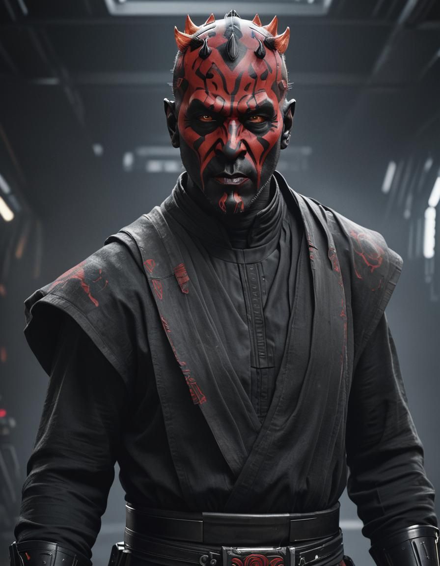 Hyperrealistic Portrait of Darth Maul on ArtStation