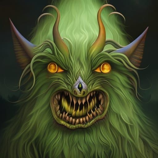 Eerie Bogeyman Portrait in Dark Fantasy Style