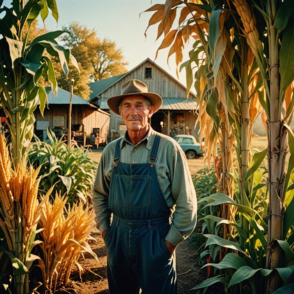 Double Exposure: Golden Hour Farmstand Photography