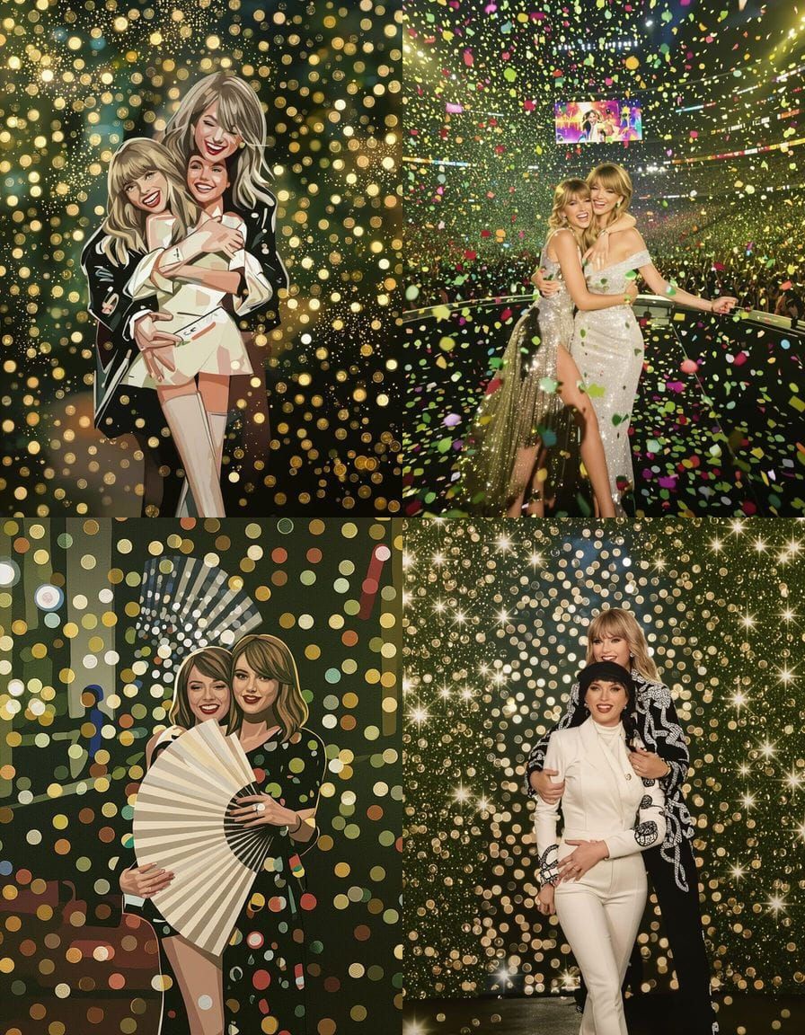 Fan Hugs Taylor Swift in AI Generated Image