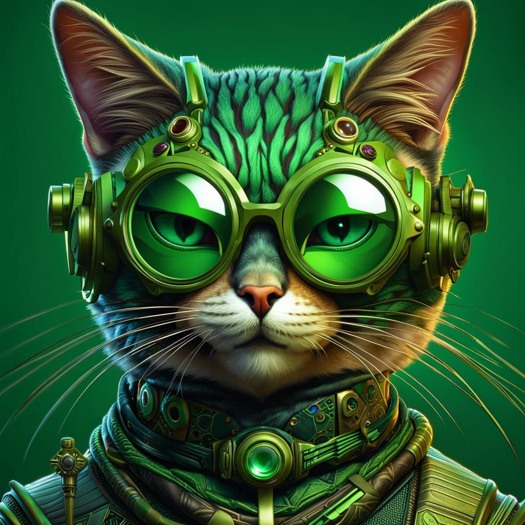 Green Cat