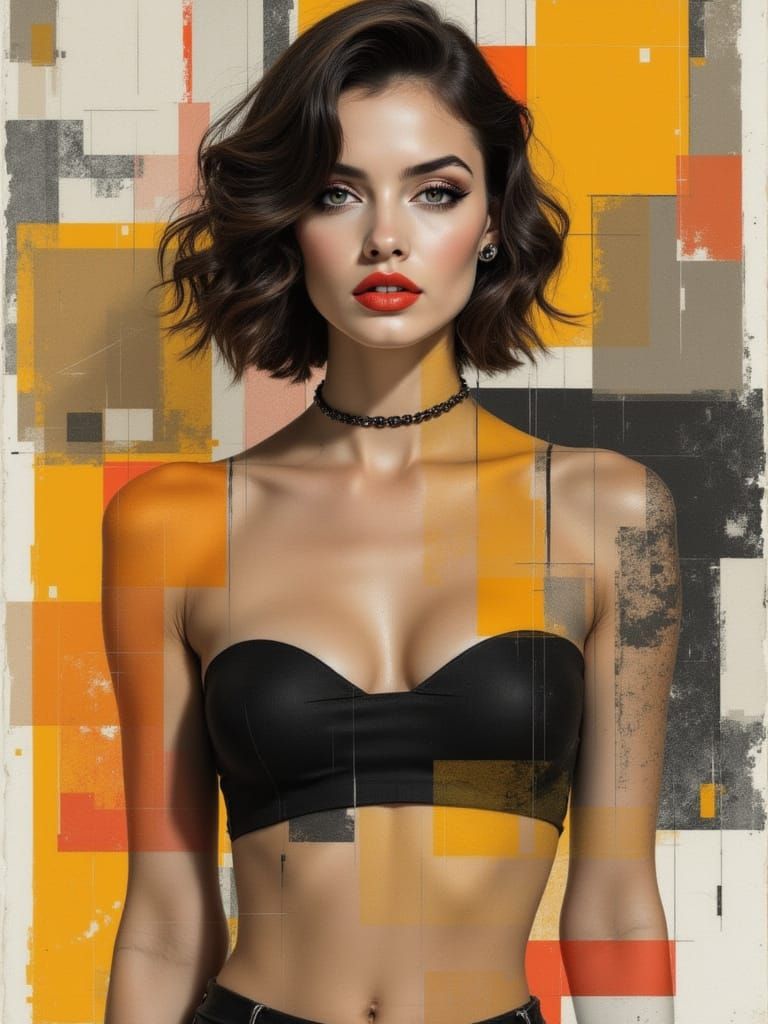 Confident Gen-Z Woman in Urban Setting