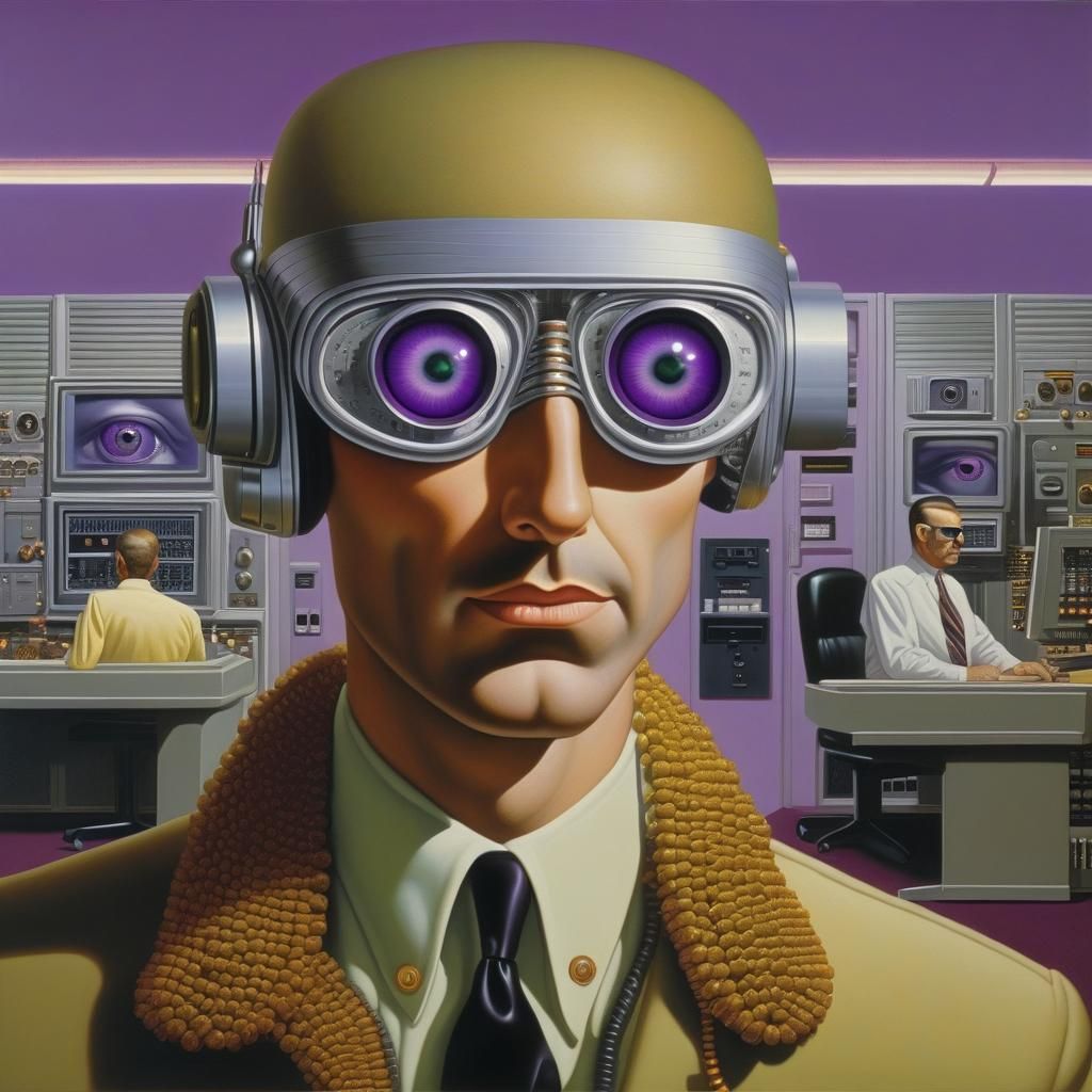 Cybernetic Humanoid Customer Service Representative