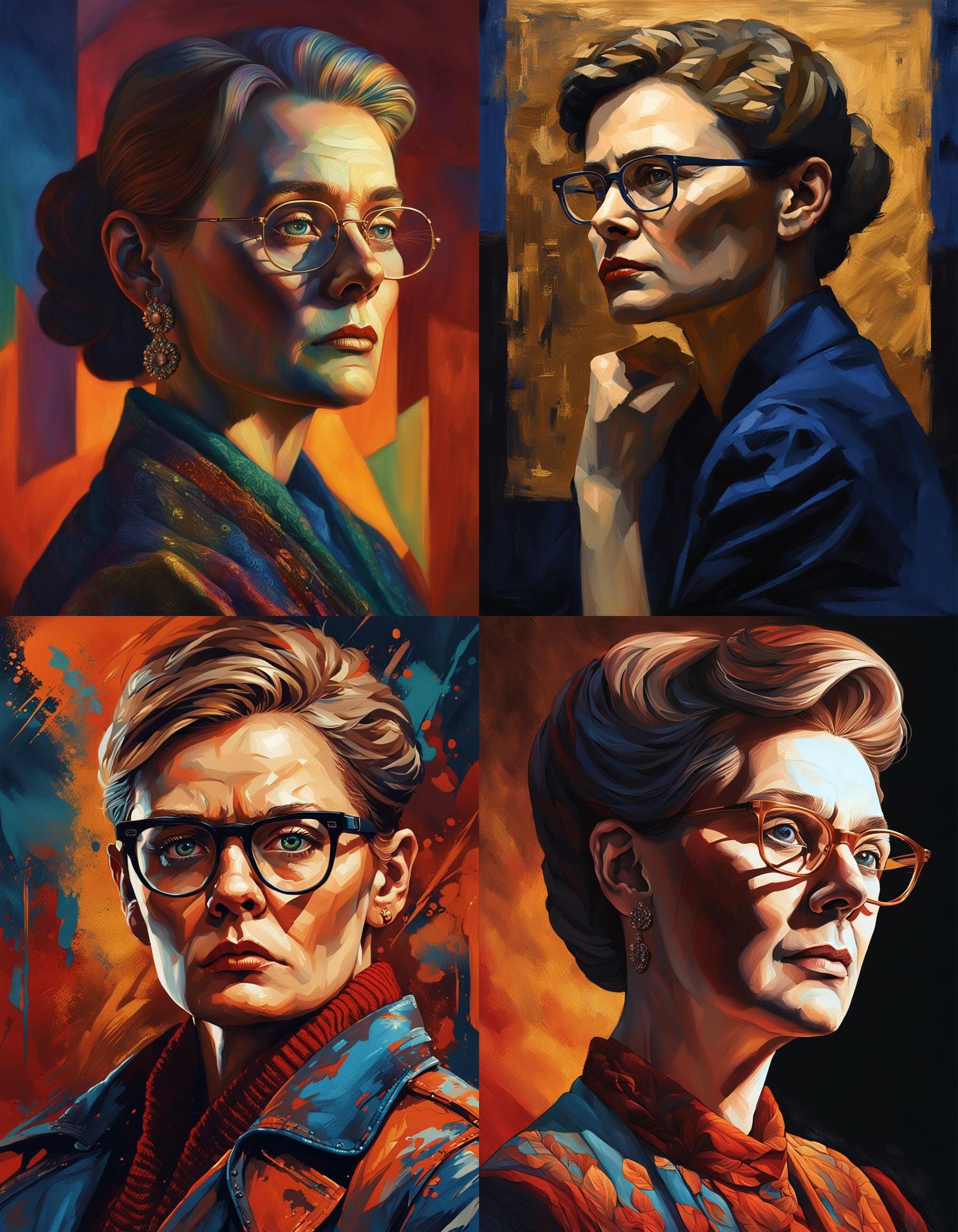 Hyperrealistic Portrait of Sherry Baines as Nina Shostakovic...