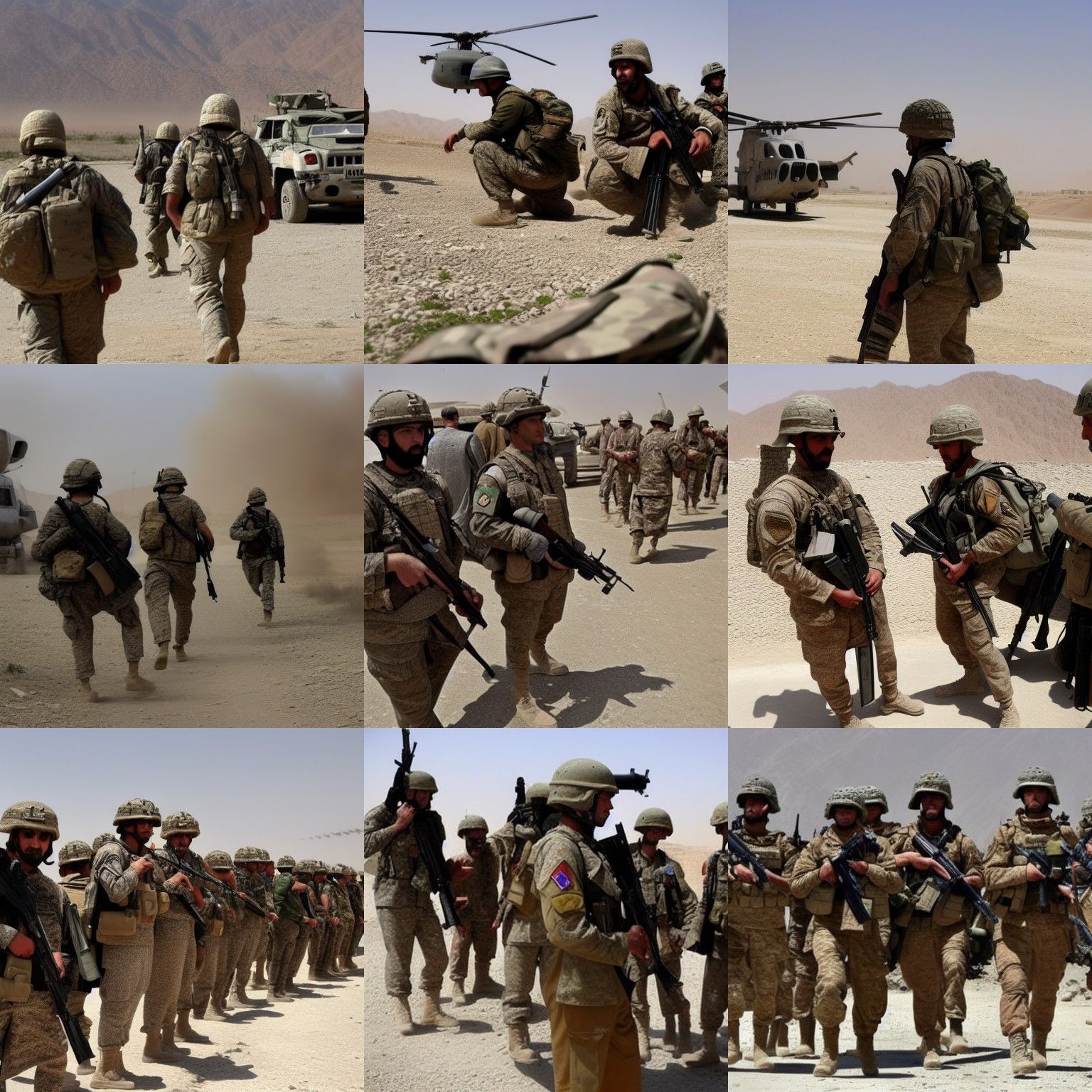 Afghanistan War Scene